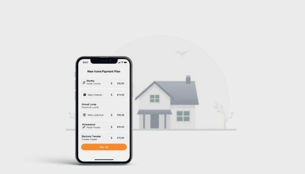 A-modern-minimalist-illustration-of-a-home-insurance-payment-plan.-In-the-foreground-a-1024x585 6 conseils pour négocier une Assurance Habitation 2025 au meilleur prix !