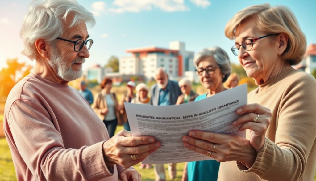 A-vibrant-and-informative-illustration-showcasing-the-essential-guarantees-of-a-senior-health-1024x585 Mutuelle senior pour nouveau retraité : comment la choisir ? Quel prix ?