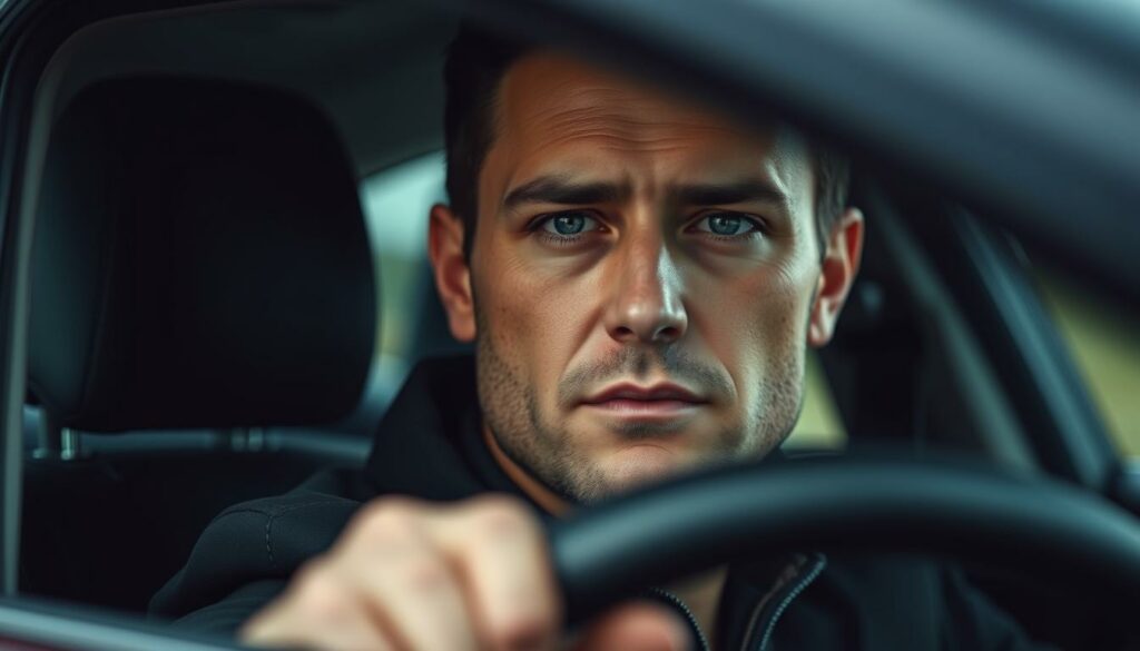A-professional-portrait-of-a-cautious-driver-sitting-behind-the-wheel-of-their-car.-The-1024x585 Assurance auto pour résilié : quel assureur choisir ? Quel prix ?