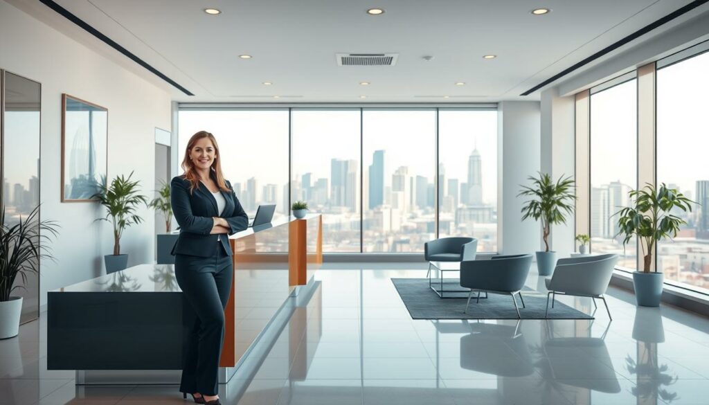 A-well-lit-modern-auto-insurance-office-with-a-warm-inviting-atmosphere.-In-the-foreground-a-1024x585 Les femmes payent moins cher leur assurance auto : vrai ou faux ?