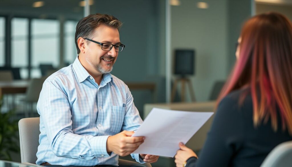 Image-dun-courtier-en-mutuelle-senior-consultant-un-client-1024x585 Courtier en Mutuelle Senior : avantages, inconvénients, coût !